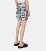 WDLT117 Davi Camera Belted Shorts - Print - Thumbnail 3