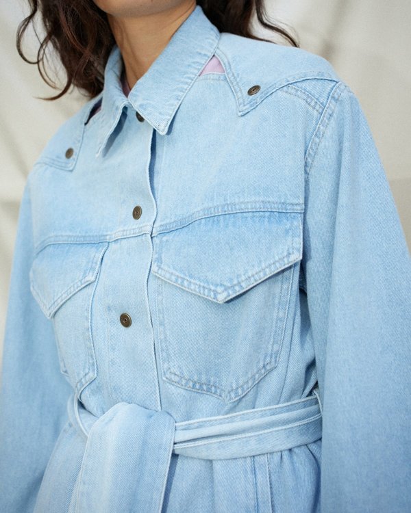 nanushka denim jacket