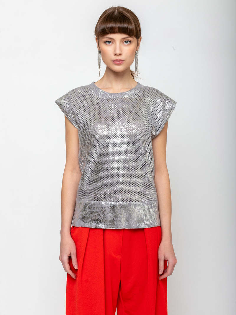 Rachel Comey Reis Sweater Vest - Silver Rachel Comey Reis Sweater Vest - Silver