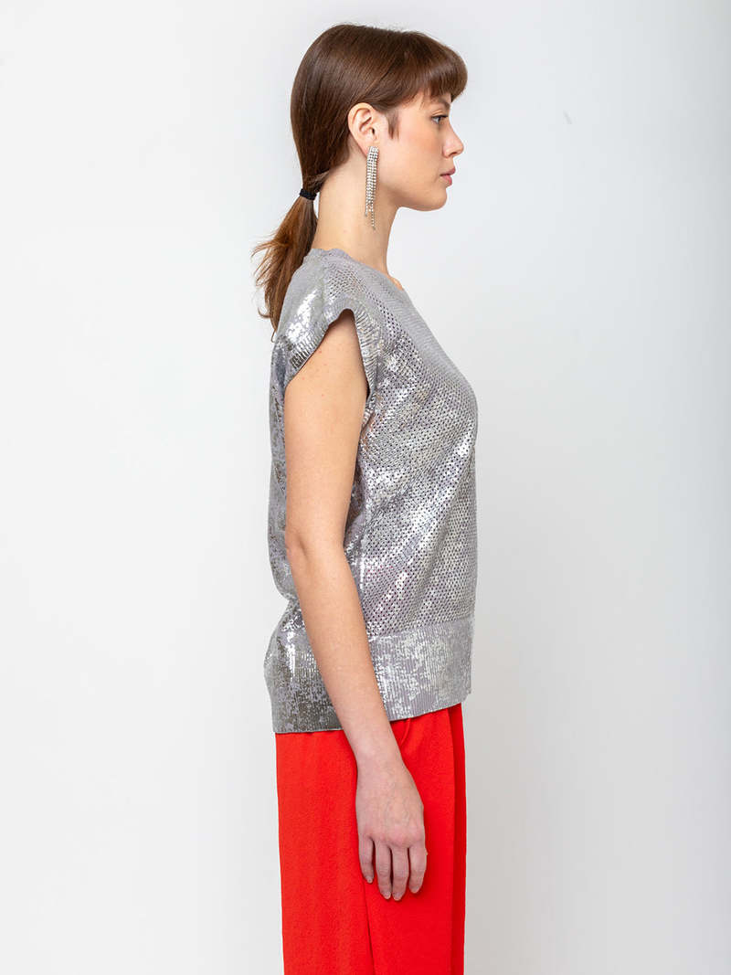 Rachel Comey Reis Sweater Vest - Silver Rachel Comey Reis Sweater Vest - Silver