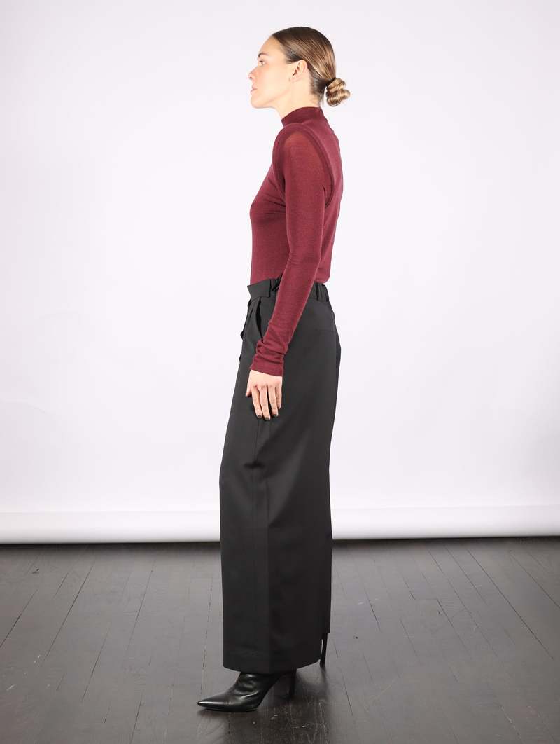 Serienumerica Asymmetric Trousers - Black Serienumerica Asymmetric Trousers - Black