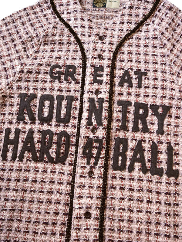 Kapital Fancy Tweed Great Kountry Baseball Shirt | Garmentory