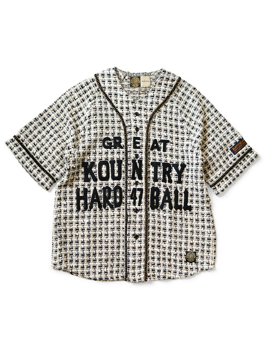 Kapital Fancy Tweed Great Kountry Baseball Shirt | Garmentory