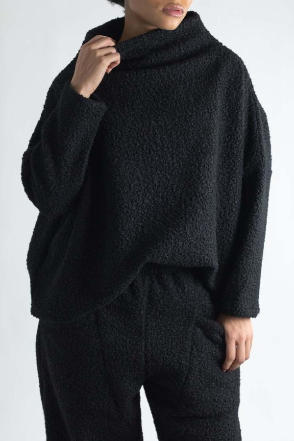 Meg Titan Tunic - Black Teddy