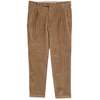 Fresh Corduroy Pleated Chino Pants - Khaki - Thumbnail 1