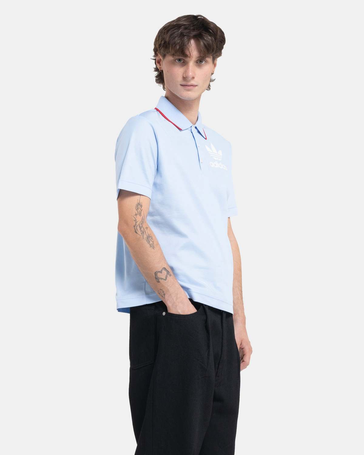 Adidas Wales Bonner Shortsleeve Polo - Glow Blue | Garmentory