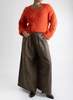 LOOK V-Neck Fuzzy Sweater - Flame - Thumbnail 2