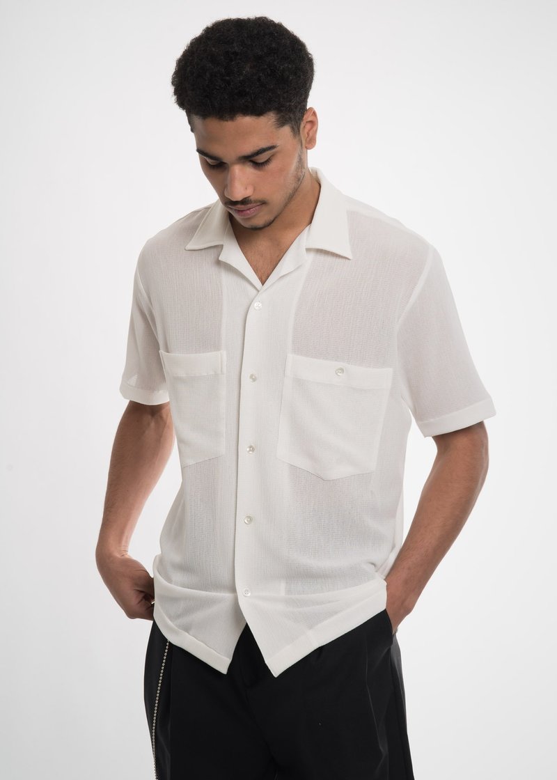 Cmmn Swdn White Dexter Woven Shirt | Garmentory