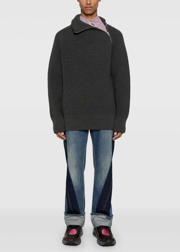 Dries Van Noten Monty Sweater - Grey | Garmentory