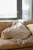 Erica Tanov Merino Wool Fringe Pillow - Dove - Thumbnail 1