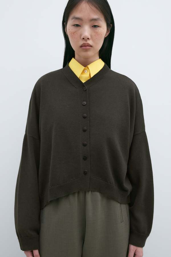 Cordera Cardigan - Dark Moss Cordera Cardigan - Dark Moss