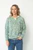 Knit Henley - Green Melange - Thumbnail 1