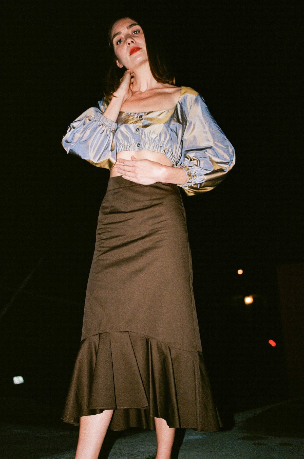 Wolcott : Takemoto Joan Skirt - Mesquite - Image 1 of 5