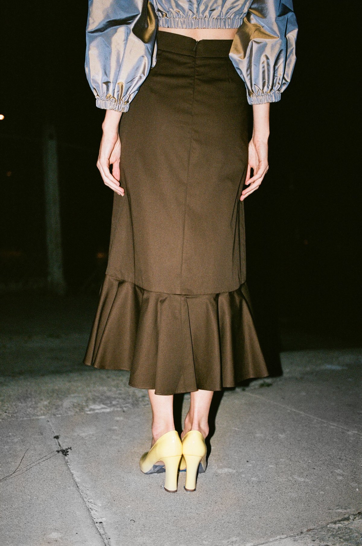 Wolcott : Takemoto Joan Skirt - Mesquite - Image 2 of 5