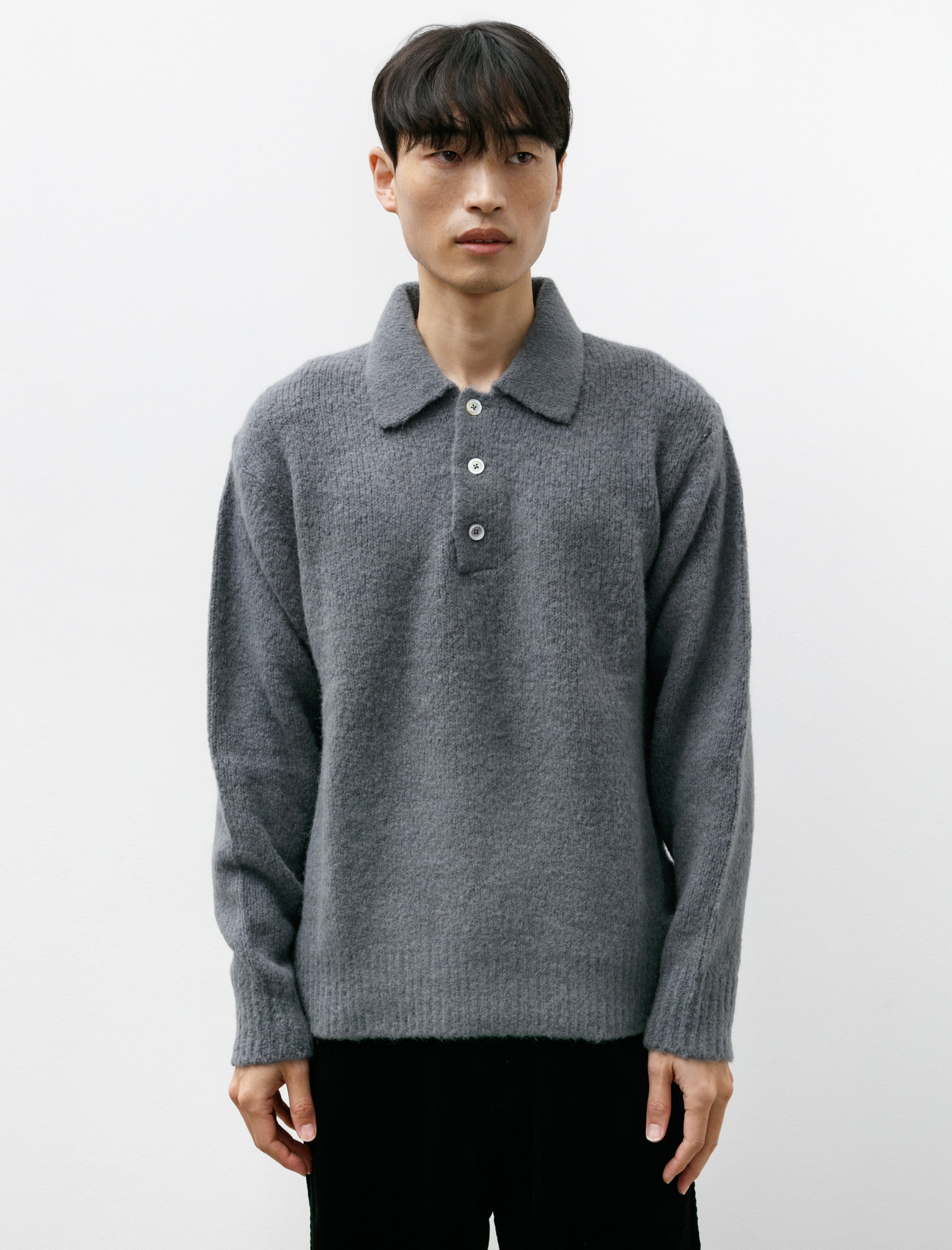 【新品タグ付き】någonstans knit polo pullover The New England Polo Sweater - Walnut – Industrie US