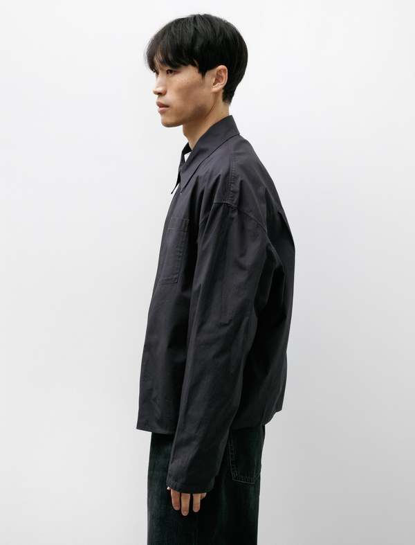 Acne Studios Zip Up Shirt - Charcoal Black | Garmentory