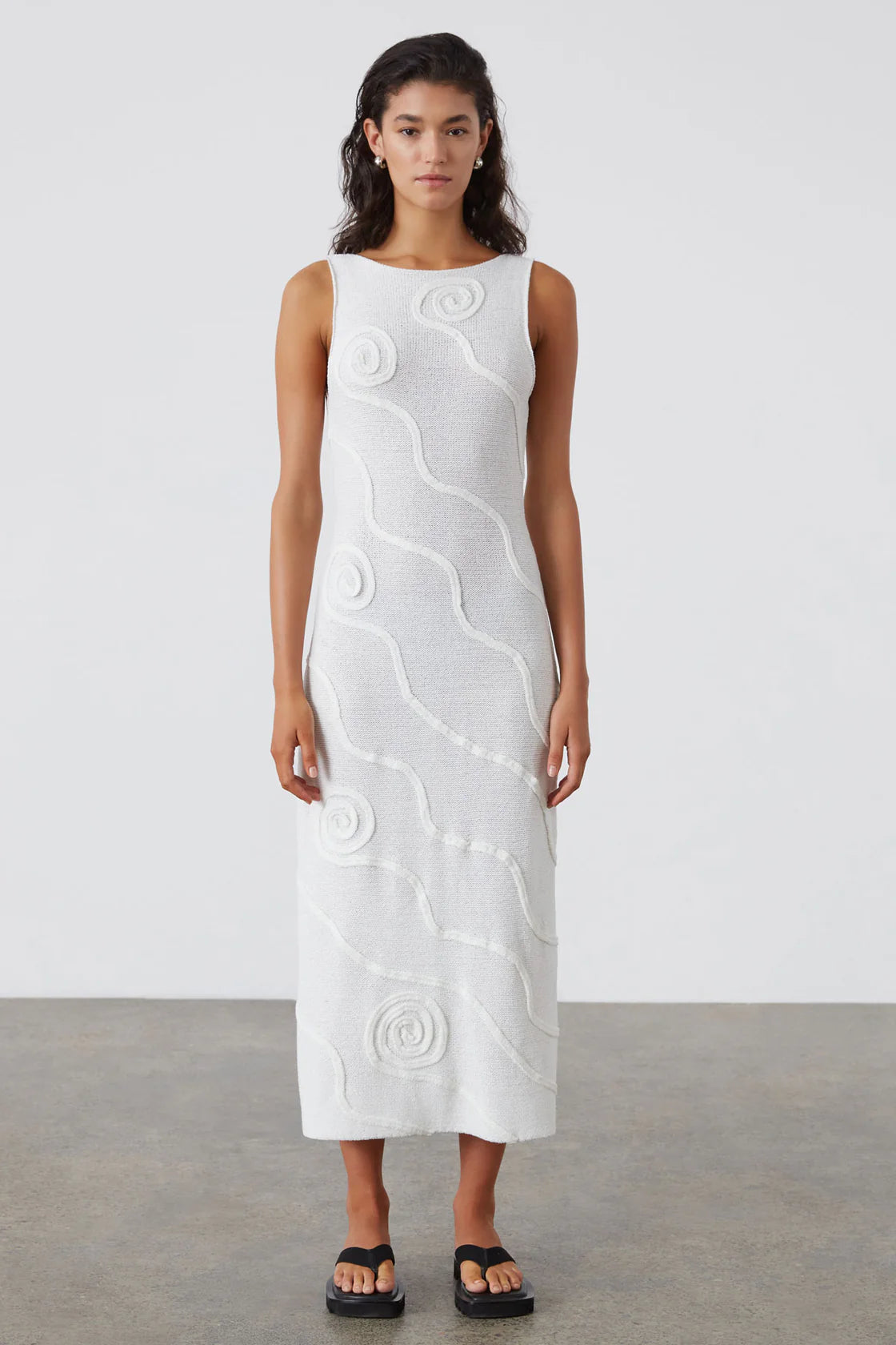 Zulu & Zephyr Shea Organic Cotton Swirl Knit Dress | Garmentory