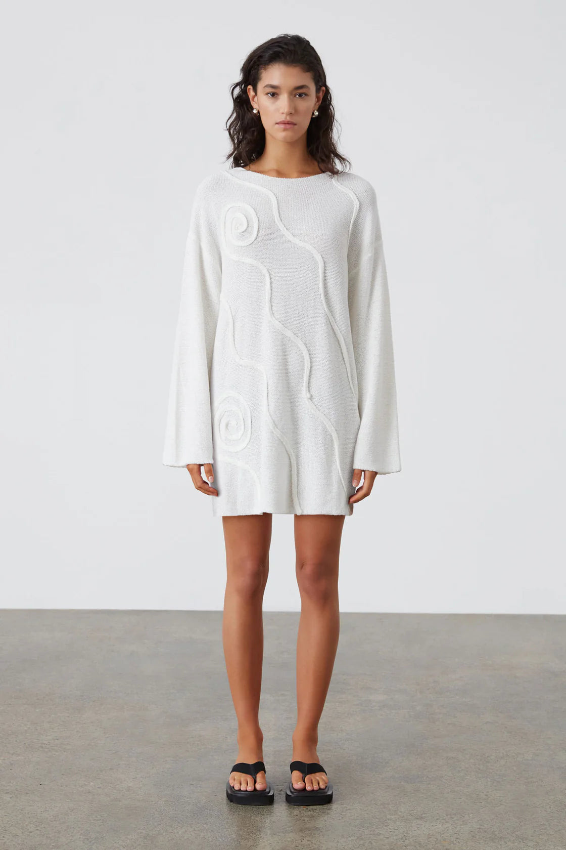 shea organic cotton swirl tunic dress Zulu & Zephyr Shea Organic Cotton Swirl Knit Dress