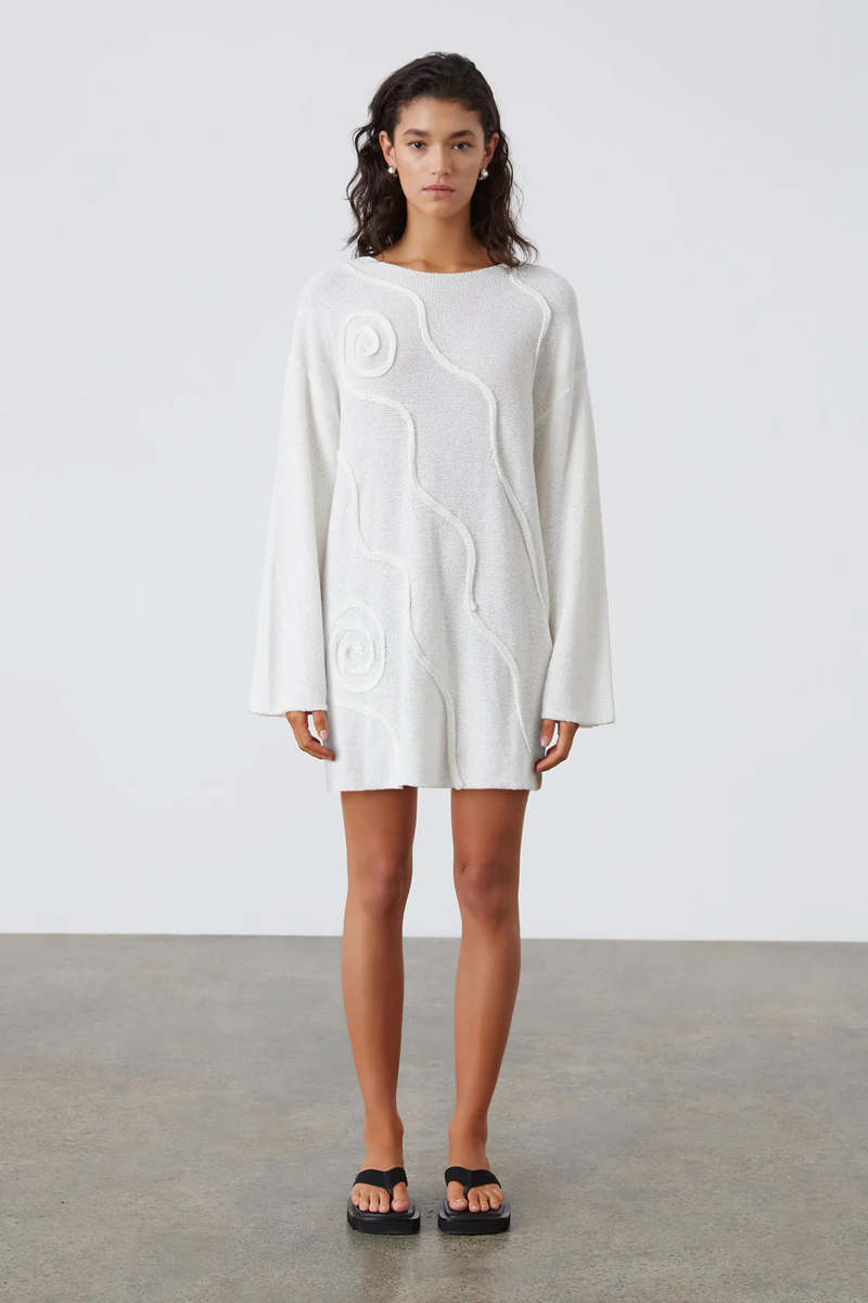 Zulu & Zephyr Shea Organic Cotton Swirl Tunic Dress | Garmentory