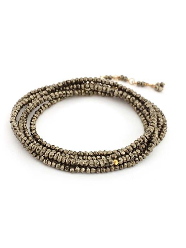 Anne Sportun Pyrite Wrap Bracelet
