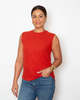SBJ Austin Melissa Muscle Tee - Red Knit - Thumbnail 1