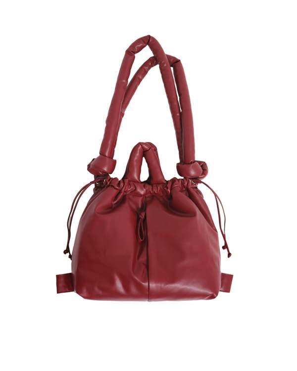Ölend Bolsa Ona Vegan Leather Soft Bag - Cherry Red | Garmentory