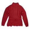 Sundazed Braided Cable Belted Mock Neck Pullover Sweater - Rust - Thumbnail 1