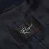 Respo Twill Weave Brushed Wool Lined Balmacaan Overcoat - Navy - Thumbnail 6