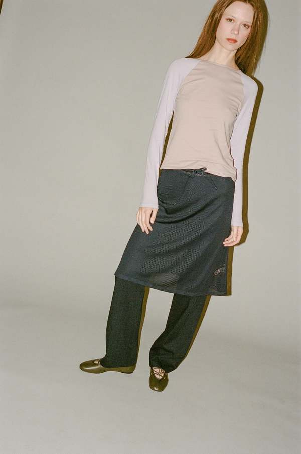 Paloma Wool シースルー　ロングスカート Paloma Wool Fowles Skirt - Navy | Garmentory