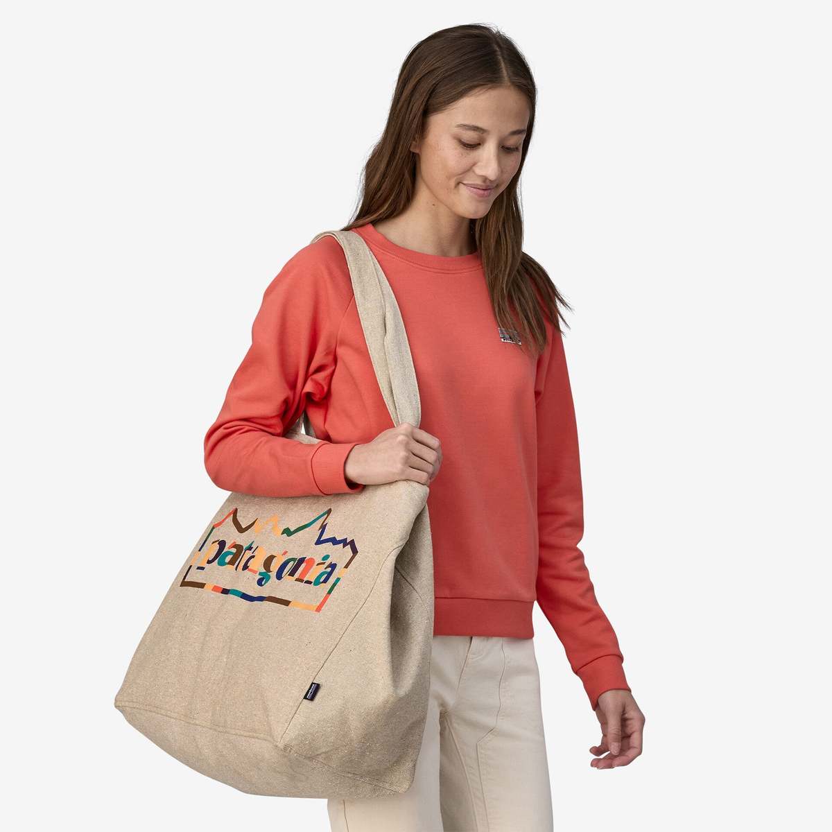 Patagonia Recycled Oversized Tote - Classic Tan - Image 2 of 3