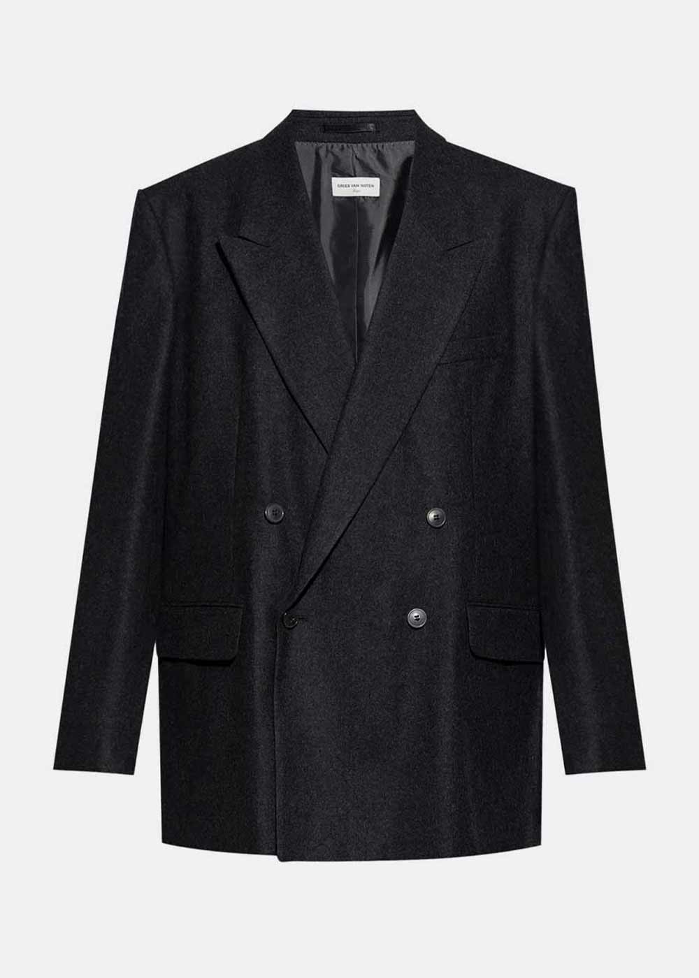 Dries Van Noten Bishop Jacket - Anthracite | Garmentory