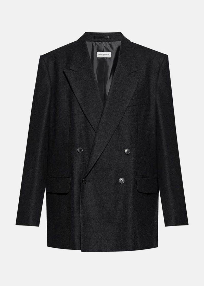 ジャケット・アウター 24ss dries van noten BishopDouble Blazer Dries Van Noten Bishop Jacket - Anthracite | Garmentory
