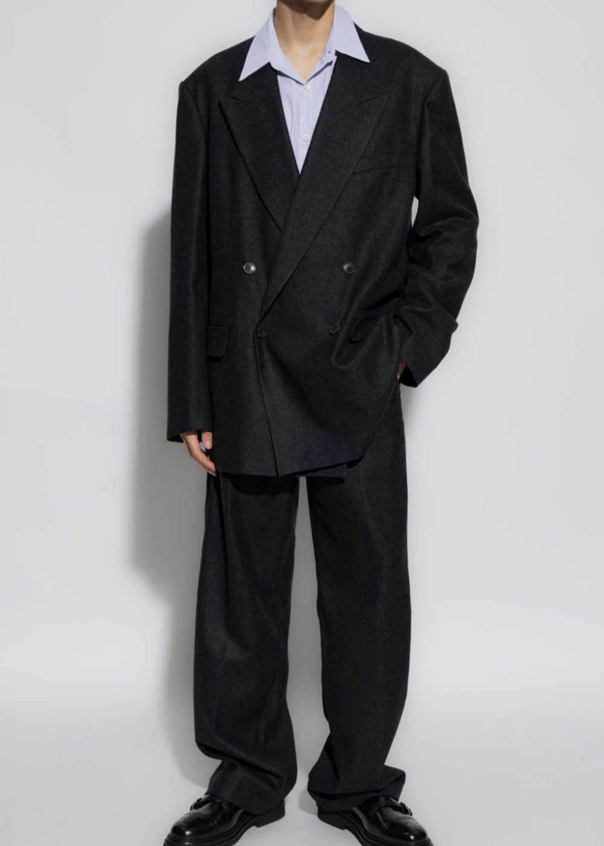 Dries Van Noten Bishop Jacket - Anthracite | Garmentory