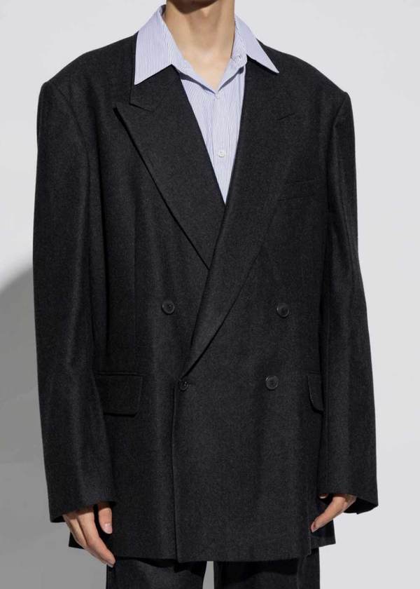 Dries Van Noten Bishop Jacket - Anthracite | Garmentory