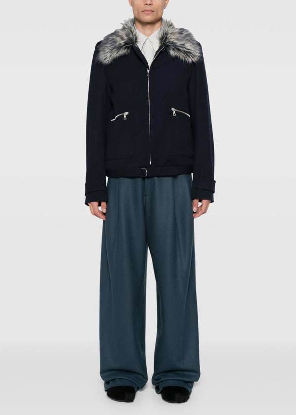 Dries Van Noten Verona Jacket - Navy | Garmentory
