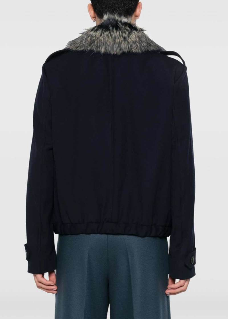 Dries Van Noten Verona Jacket - Navy | Garmentory