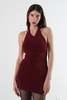 Bec + Bridge Alexandre Halter Mini Dress - Cherry Cola - Thumbnail 1