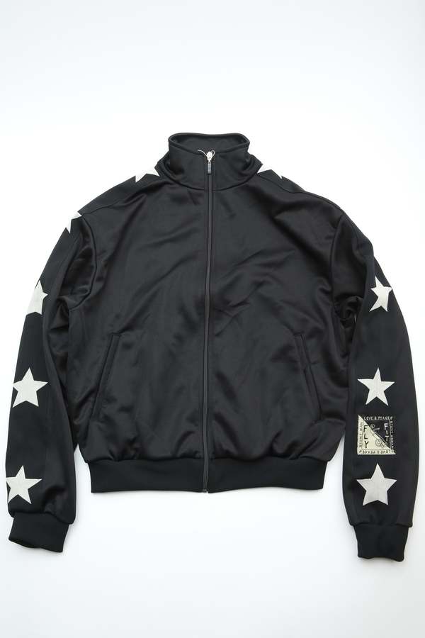 Kapital Smooth Jersey Standman & Woman Track Jacket - Black