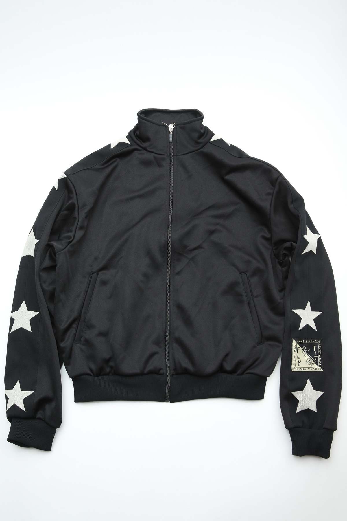 Kapital Smooth Jersey Standman & Woman Track Jacket - Black - Image 1 of 9