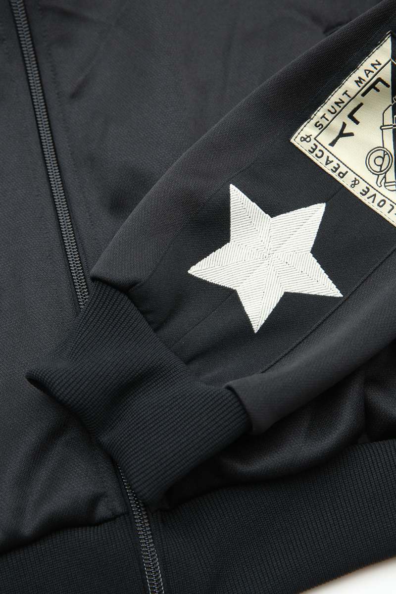 Kapital Smooth Jersey Standman & Woman Track Jacket - Black