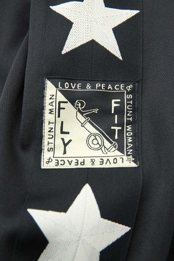 Kapital Smooth Jersey Standman & Woman Track Jacket - Black