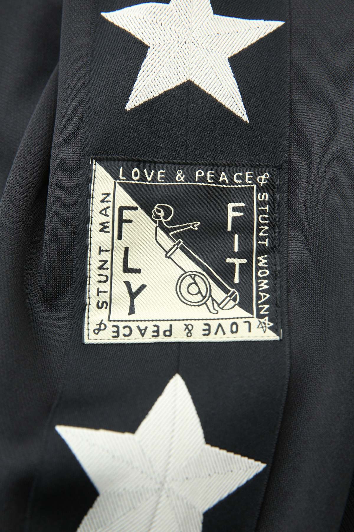 Kapital Smooth Jersey Standman & Woman Track Jacket - Black - Image 8 of 9