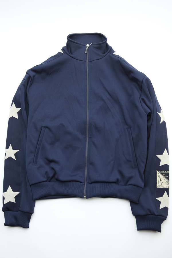 Kapital Smooth Jersey Standman & Woman Track Jacket - Navy