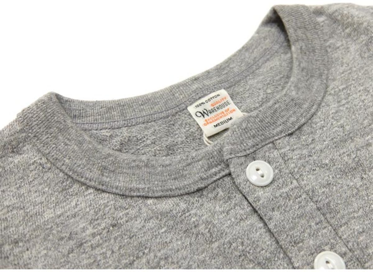 Warehouse & Co. Lot 5907 Long Sleeve Henley Neck - Heather Grey - Image 2 of 13