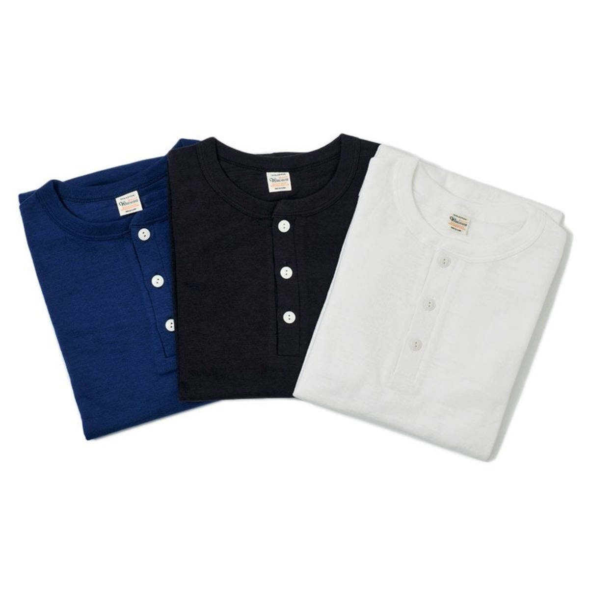 Warehouse & Co. Long Sleeve Henley Neck - Navy - Image 2 of 14