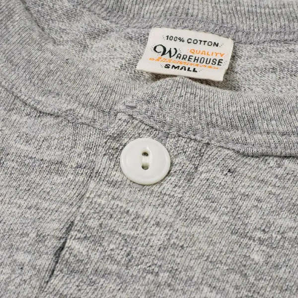 WAREHOUSE & CO.  Long Sleeve Henley Neck - Off White