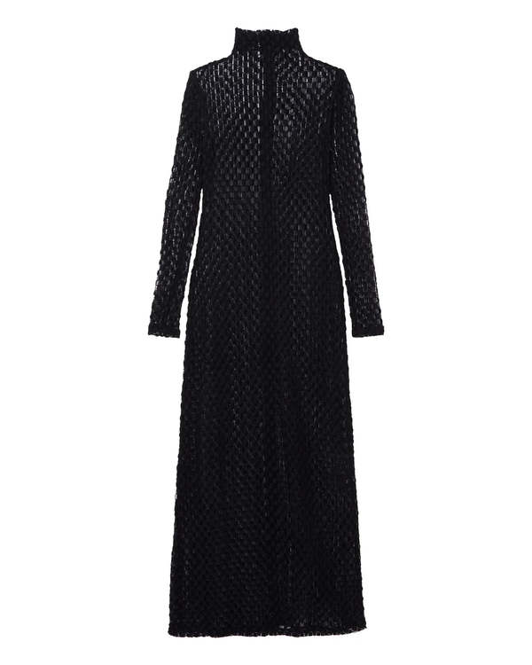 Rohe Geometrical Lace Turtleneck Dress - Black | Garmentory Rohe Geometrical Lace Turtleneck Dress - Black | Garmentory