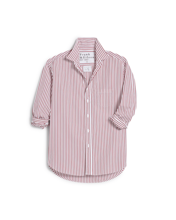Frank & Eileen Eileen Plaid Cotton Button-Up Shirt in Black Red, Size Small