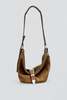 Marge Sherwood Vintage Washed Belted Hobo Medium Shoulder Bag - Camel - Thumbnail 1