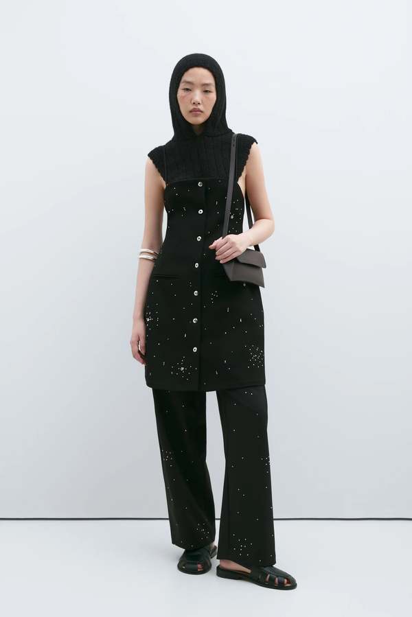 Cordera Embellished Mini Dress - Black | Garmentory